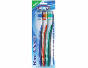 Zubní kartáček Active Oral Care Wave Action střední 3 ks