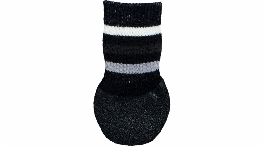 Trixie Protiskluzové ponožky pro psy S–M 2 ks černé