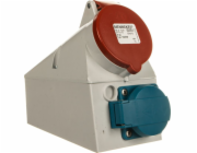 MENNEKES Zásuvka dvojitá 16A 2p+E (s kolíkem) 230V IP44 +16A 5p 6h 400V bezšroubové svorky MEN1649NF