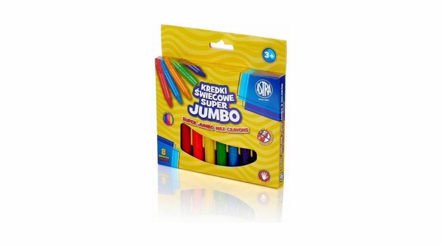 Voskové pastelky Astra Jumbo 8 barev