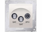 Kontakt-Simon SIMON54 SAT/SAT/RTV koncovka anténní zásuvk...