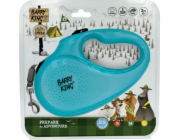 Vodítko pro psy Barry King Automatic, tyrkysové, XS - 3m páska, do 12kg