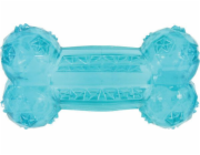 Zolux TPR POP hračka kost 12 cm, tyrkysová barva
