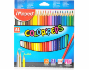 Pastelky Maped Colorpeps, trojúhelníkové, 24 barev (205576)