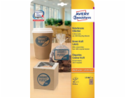 Štítky Avery Zweckform 60 mm, A4, přírodní hnědá (L7106-25)