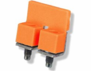 Simet 2cestný závitový zkrat 24A oranžový ZZ 2-2,5 (18221128)