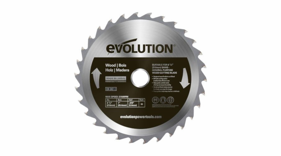 Pila Evolution Evolution na řezání dřeva 210mm t=30
