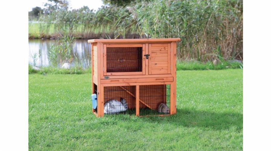 Klec Trixie 'Natura' pro králíky s plotem, 104×97×52 cm
