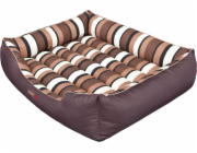 HOBBYDOG Comfort Bed - Hnědá s XL popruhy