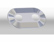 Varioterm Double maskovací rozeta 22mm chrom (000M823A002)