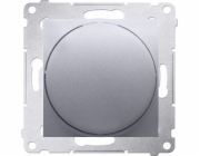Kontakt-Simon Simon 54 Premium Rotační stmívač pro stmívatelné LED 230 V 2–250 W matně stříbrná DS9L.01/43 (WMDS-004xLx-043)