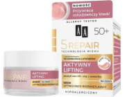 AA AA Technology of Age 5Repair 50+ Active Liftingový liftingový a rozjasňující denní krém 50ml | DOPRAVA ZDARMA OD 250 PLN