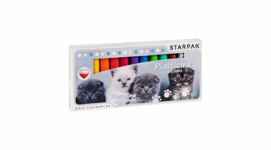 Starpak Plasticine 12 barev Cuties cats