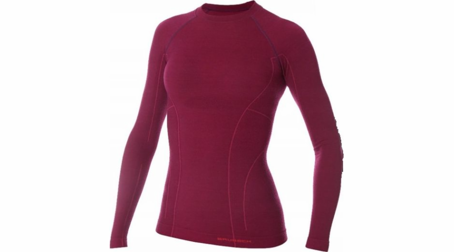 Brubeck Active Wool dámské tričko, švestka, velikost S (LS12810)