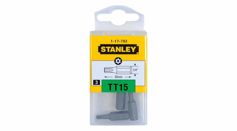 Stanley bit 1/4 TORX TT15 x 25mm 3 kusy (17-782-1)
