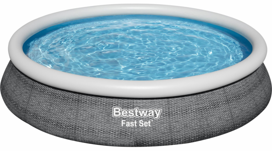 Bestway Bestway 57313 Fast Set expanzní bazén s filtračním čerpadlem Šedá 4,57mx 84cm