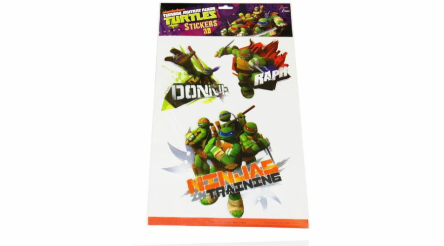 Dekorace na zeď Euro Trade 3D Teenage Mutant Ninja Turtles - 301093