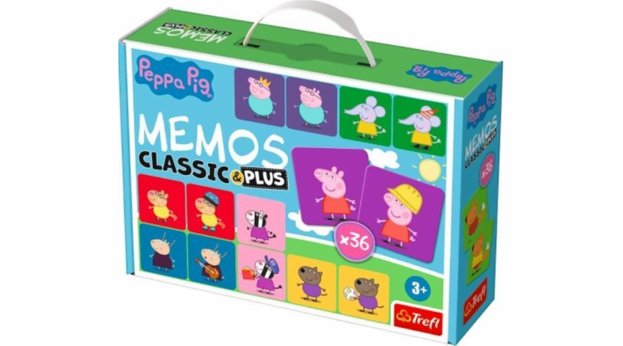 Trefl Vzdělávací hra pro děti Memos Classic & plus Peppa Pig 02270