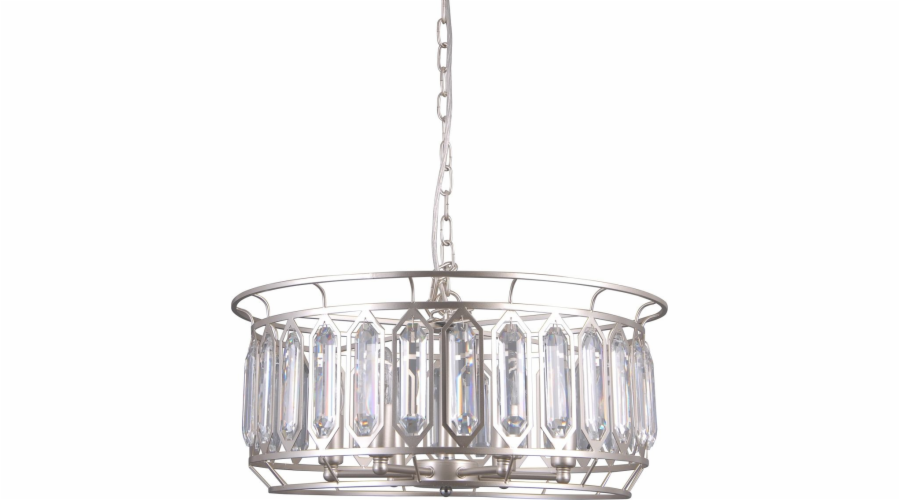 Italux Priscilla glamour stříbrná závěsná lampa (PND-43388-6B)