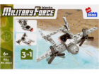 ALLEBLOX Klocki Militaria 3v1 Letadlo 62 prvků Alleblox A...