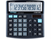 Kalkulačka Donau Kalkulačka DONAU TECH kancelářská, 12místná. displej, rozměry 136x134x28 mm, černá