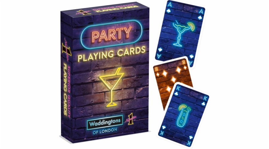 Vítězné tahy Waddingtons Party 54 Hrací karty Klasický balíček Domácí párty Vítězné tahy