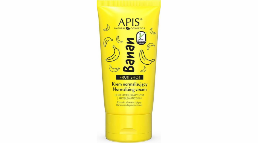 APIS Fruit Shot, banánový normalizační krém na obličej 50 ml