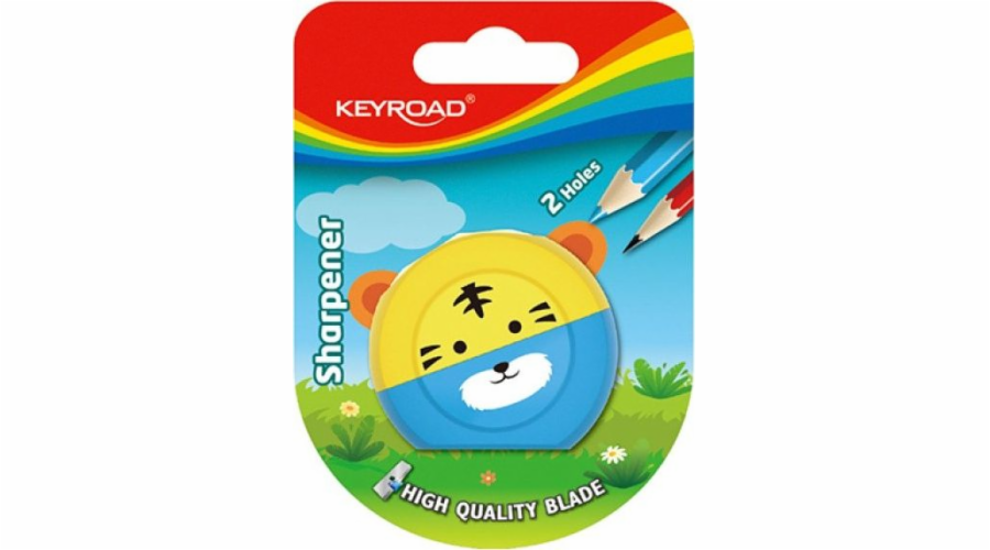 Keyroad KEYROAD Speedy Ořezávátko Snail, plastové, dvojité, blistr, mix barev