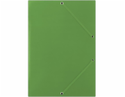 Donau Složka s gumičkou DONAU, karton, A4, 400 g/m2, 3-násobná, zelená