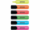 Zvýrazňovač kancelářských potřeb 2-5mm (čárový), 6ks, mix...