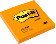 Post-It 3M POST-IT_ samolepicí podložka (654N), 76x76mm, 1x100 karet, jasně oranžová