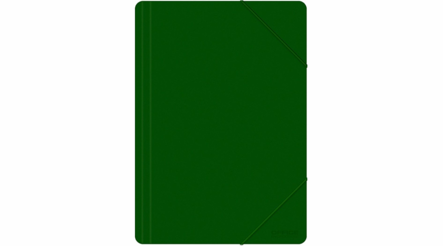 Kancelářské výrobky Složka s gumičkou A4, PP, 500 mikronů, 3-násobná, zelená