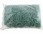 Kancelářské výrobky KANCELÁŘSKÉ PRODUKTY gumičky, průměr 60mm, 1,5x1,5mm, 60% guma, 1000g, bal., zelená