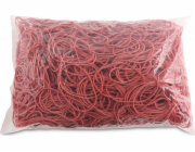 Kancelářské výrobky Kancelářské výrobky Gumičky, průměr 60 mm, 1,5 x 1,5 mm, 60 % pryž, 1000 G, obal, červená