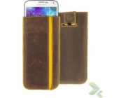 Valenta Valenta Pocket Stripe Vintage - Kožené pouzdro Slider Samsung Galaxy S5, Sony Xperia ZI Jiné (hnědé)