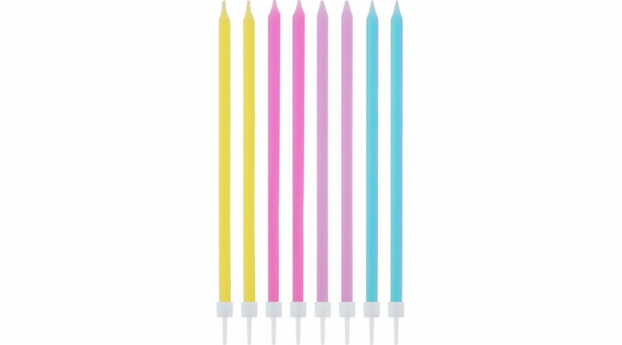 GoDan Pastel narozeninové svíčky - 14,5 cm - 16 ks univerzální