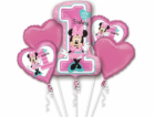 AMSCAN Bouquet of Minnie Mouse fóliové balónky - 1 sada. ...