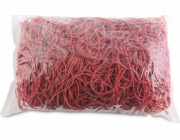 Kancelářské výrobky KANCELÁŘSKÉ PRODUKTY gumičky, průměr 70mm, 1,5x1,5mm, 60% guma, 1000g, bal, červená
