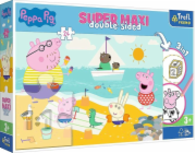 Trefl Oboustranné puzzle 24 dílků Super Maxi Happy Peppa's Day 3v1