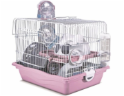 Klec pro hlodavce Panama Pet, 35,5x26,6x27,5 cm, bílá/růžová
