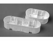PAKPLAST Krabice pod omítku se 60mm šroubem (PK2X60WT)