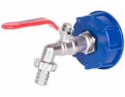 Ventil na IBC nádrž 1/2"+plastová redukce 60 mm s výpustí na had