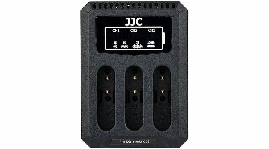 Nabíječka fotoaparátu JJC Trojitá USB nabíječka pro Olympus Li-90b Li-92b / Ricoh Db-110