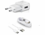 Samsung síťová nabíječka EP-TA200EWE + EP-DG970BWE, USB-C, 15W, bílá - bulk