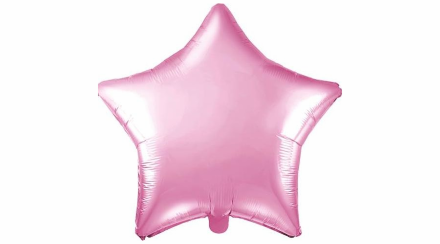 Fóliový balónek Party Deco Star, světle růžový, 48cm univerzální