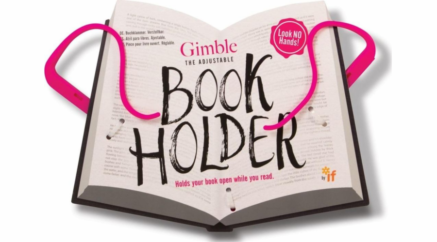 Růžový držák knihy IF Gimble Book Holder na tablet