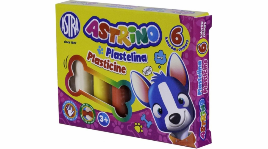 ASTRA art-pap Plastelína 6 barev Astrino ASTRA