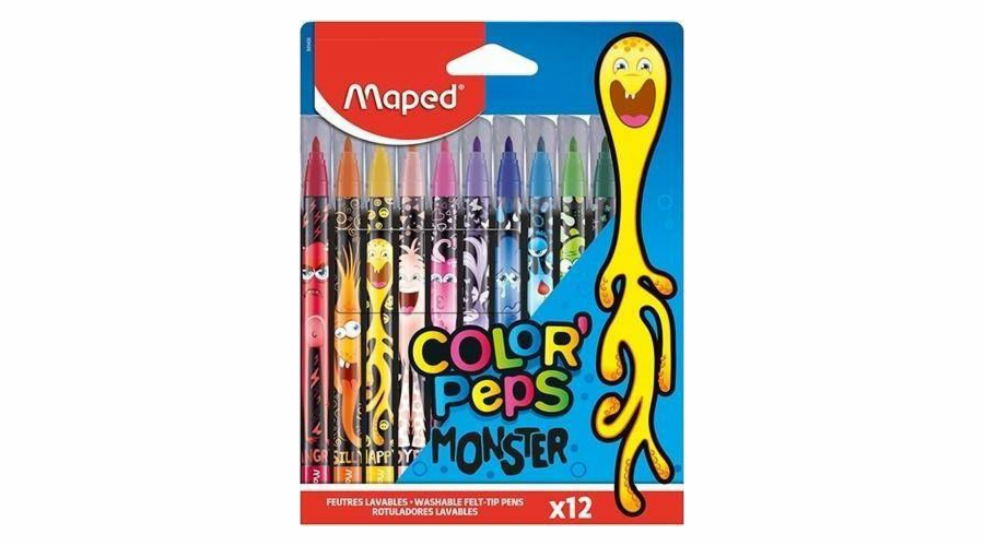 Fixy Maped Colorpeps Monster 12 barev