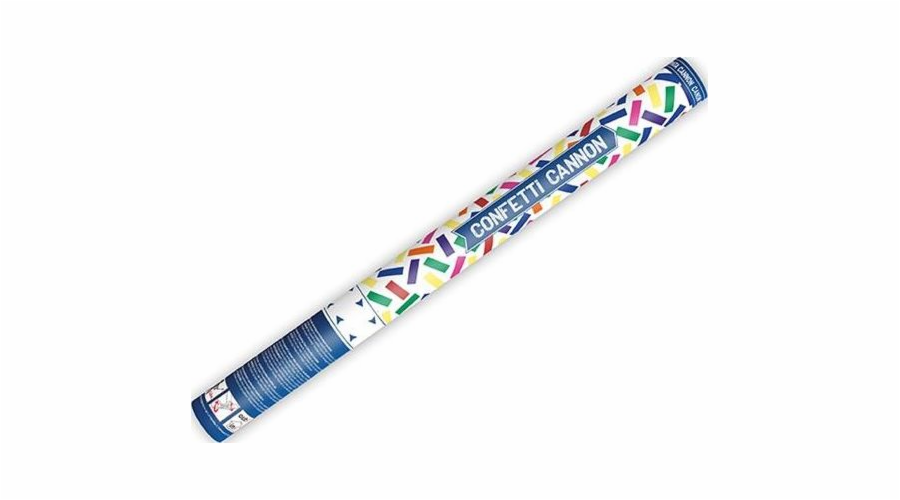 Party Deco Tube vystřelovací konfety, barevné proužky, 60 cm, univerzální