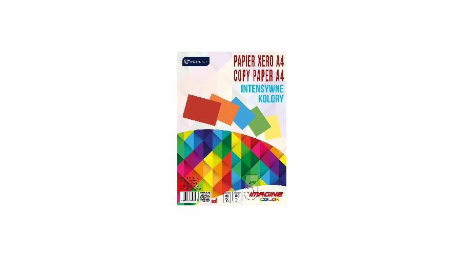 Kopírovací papír Interprint A4 80g Mix barev Intenzivní barvy 100 listů